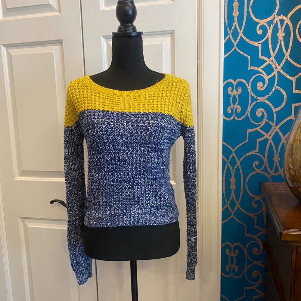 Poof Excellence Knitted Colorblock Sweater